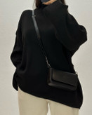 بافت مشکی یقه اسکی لش