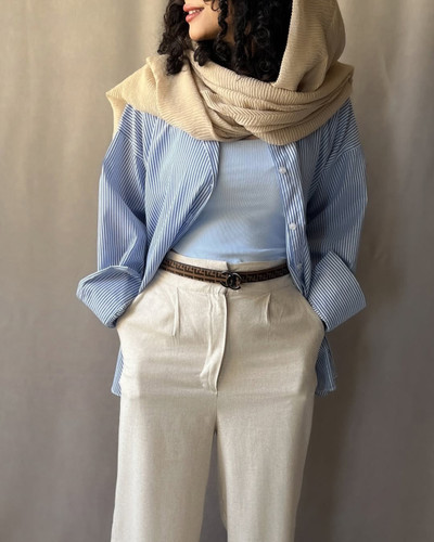 شومیز راه راه دیپلمات