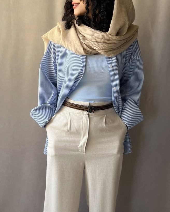 شومیز راه راه دیپلمات