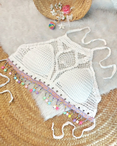 نیمتنه مکرومه زنانه