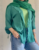 شومیز نخ پری ساده زنانه عسل استایل