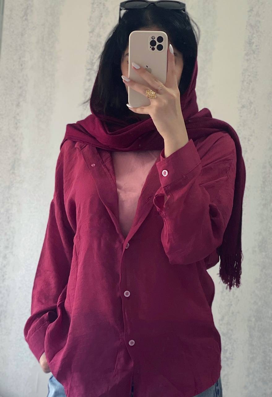 شومیز نخ پری ساده زنانه چری