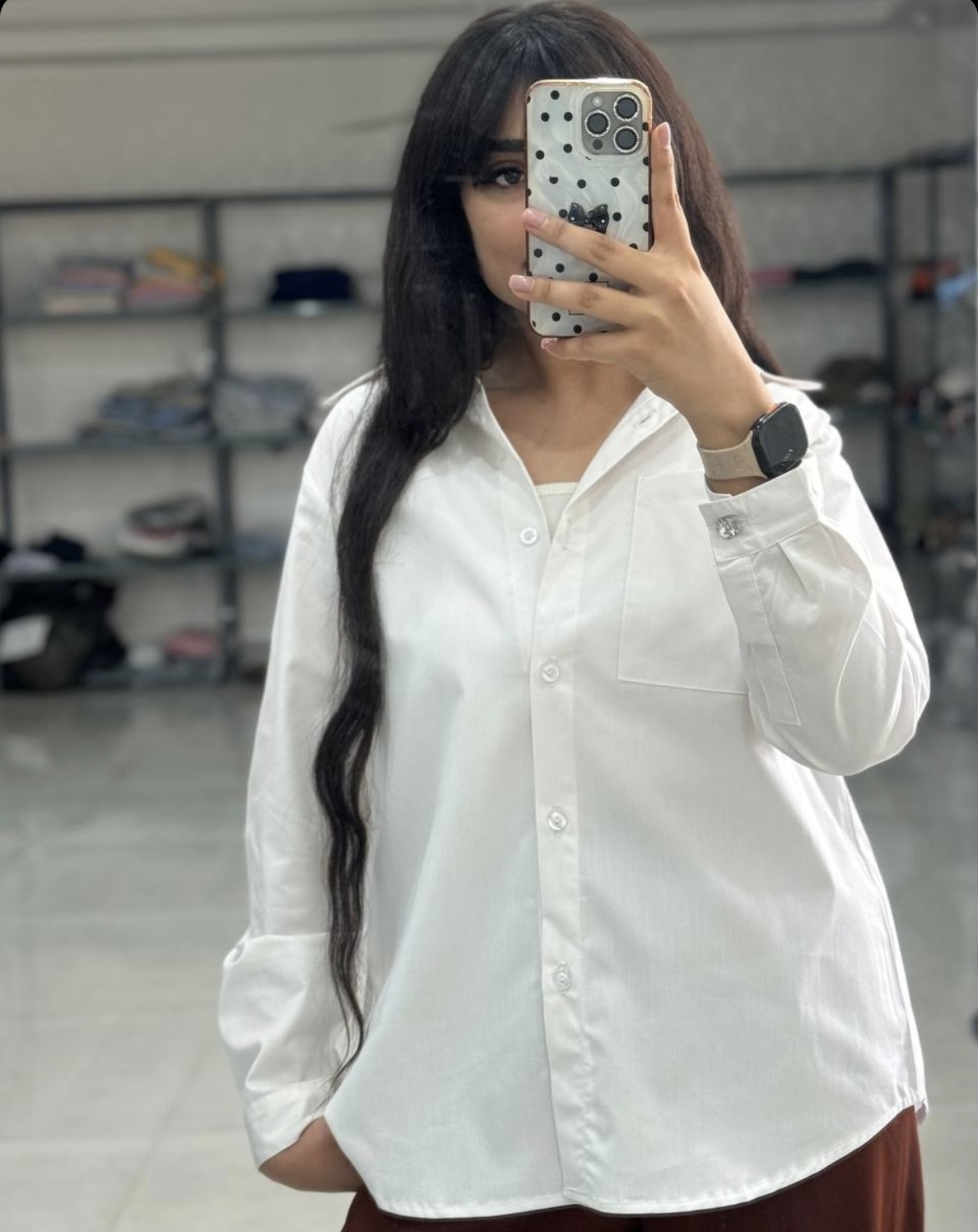 شومیز تک جیب آلبالویی