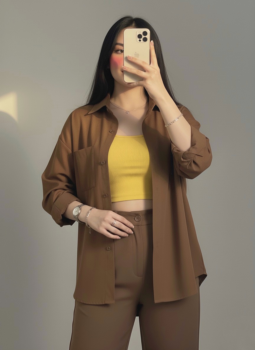 شومیز تک جیب آلبالویی