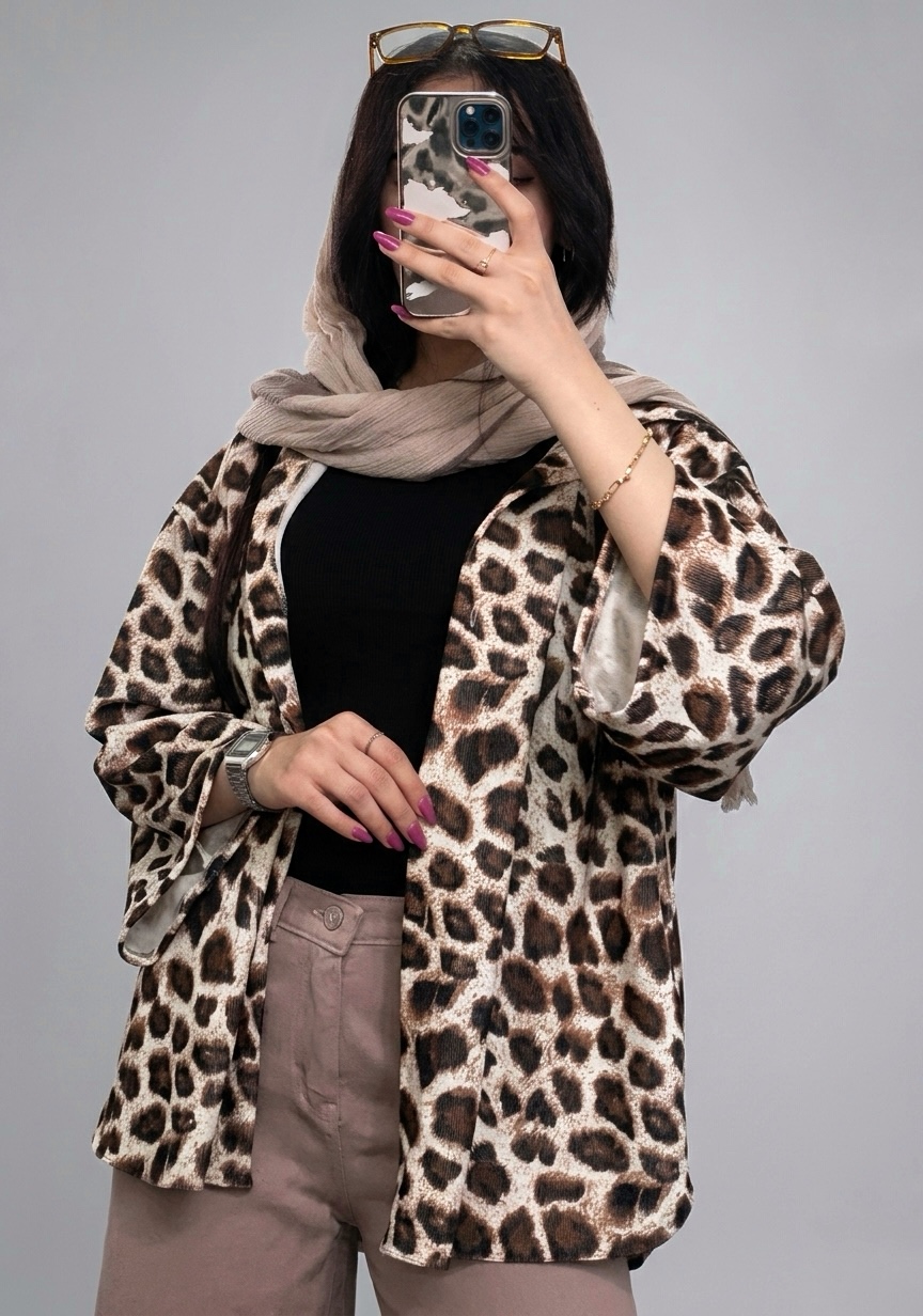 شومیز پلنگی زنانه کد ۸۷۱