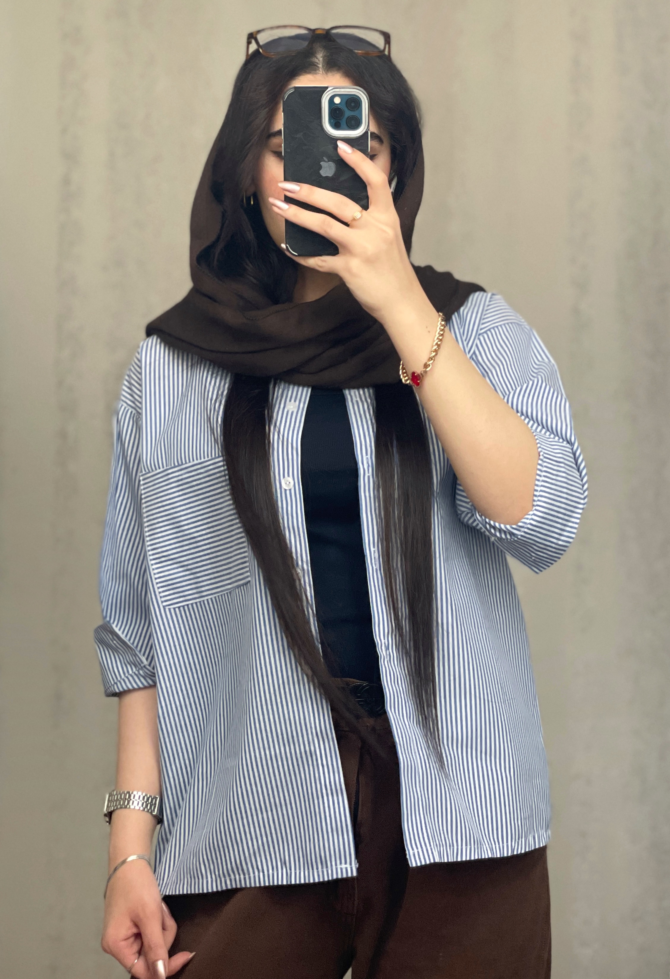 شومیز راه راه زنانه کد ۹۰۵