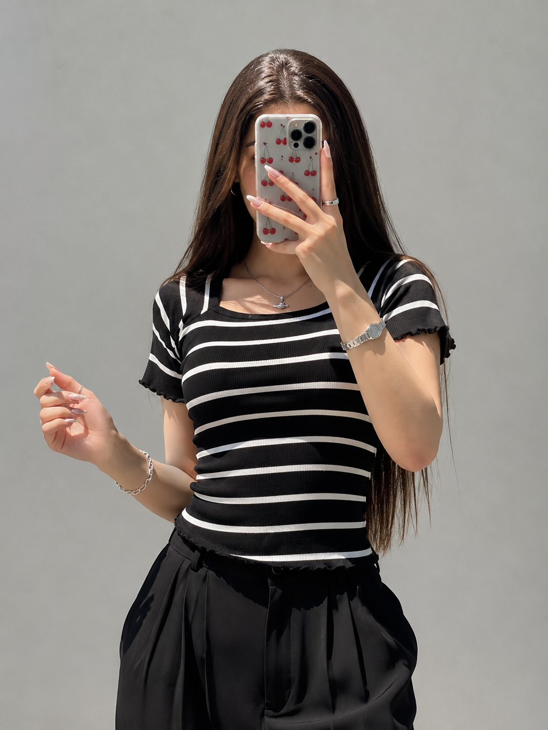 تیشرت راه راه ژور زنانه کد ۱۰۴۳