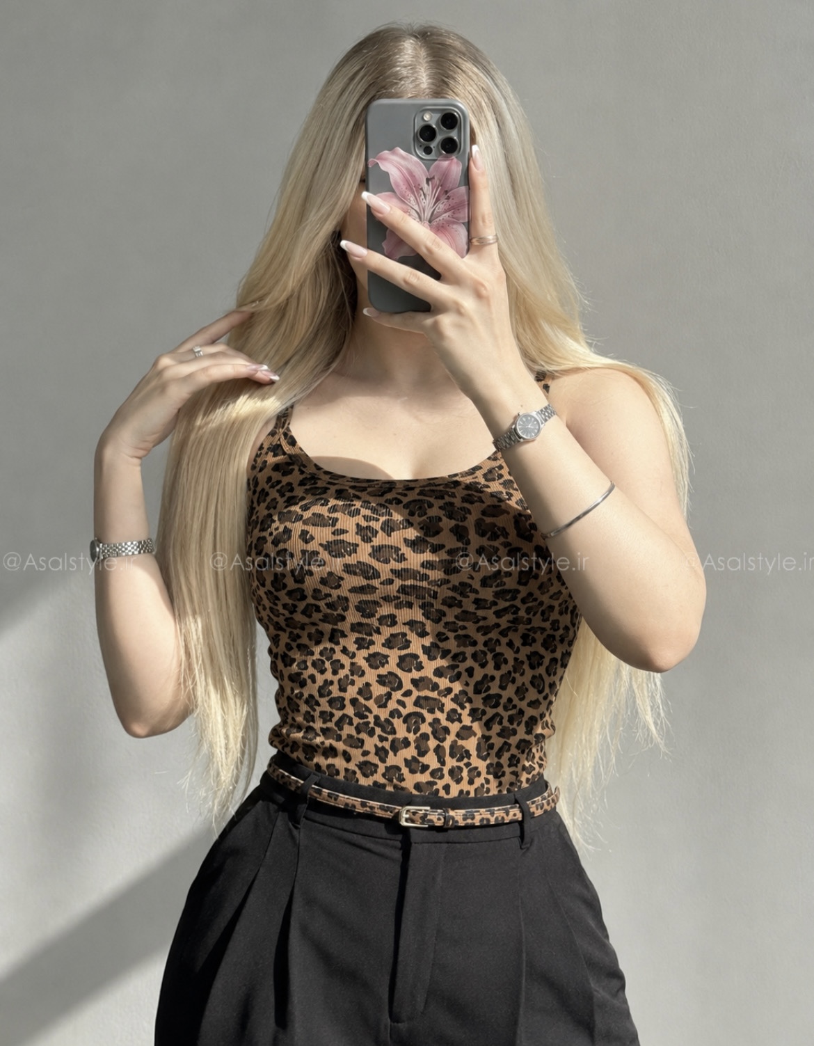 تاپ بندی پلنگی زنانه کد ۱۰۸۵