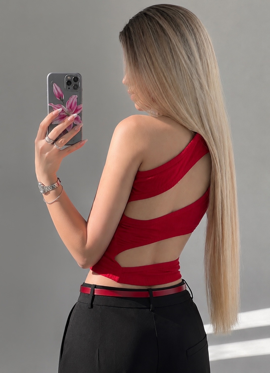 کراپ رومی پشت  هلالی زنانه کد ۱۰۸۷
