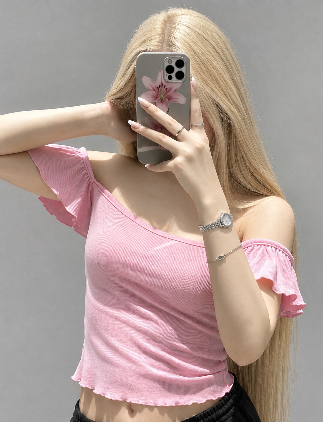 کراپ آستین فرشته زنانه کد ۱۰۹۳