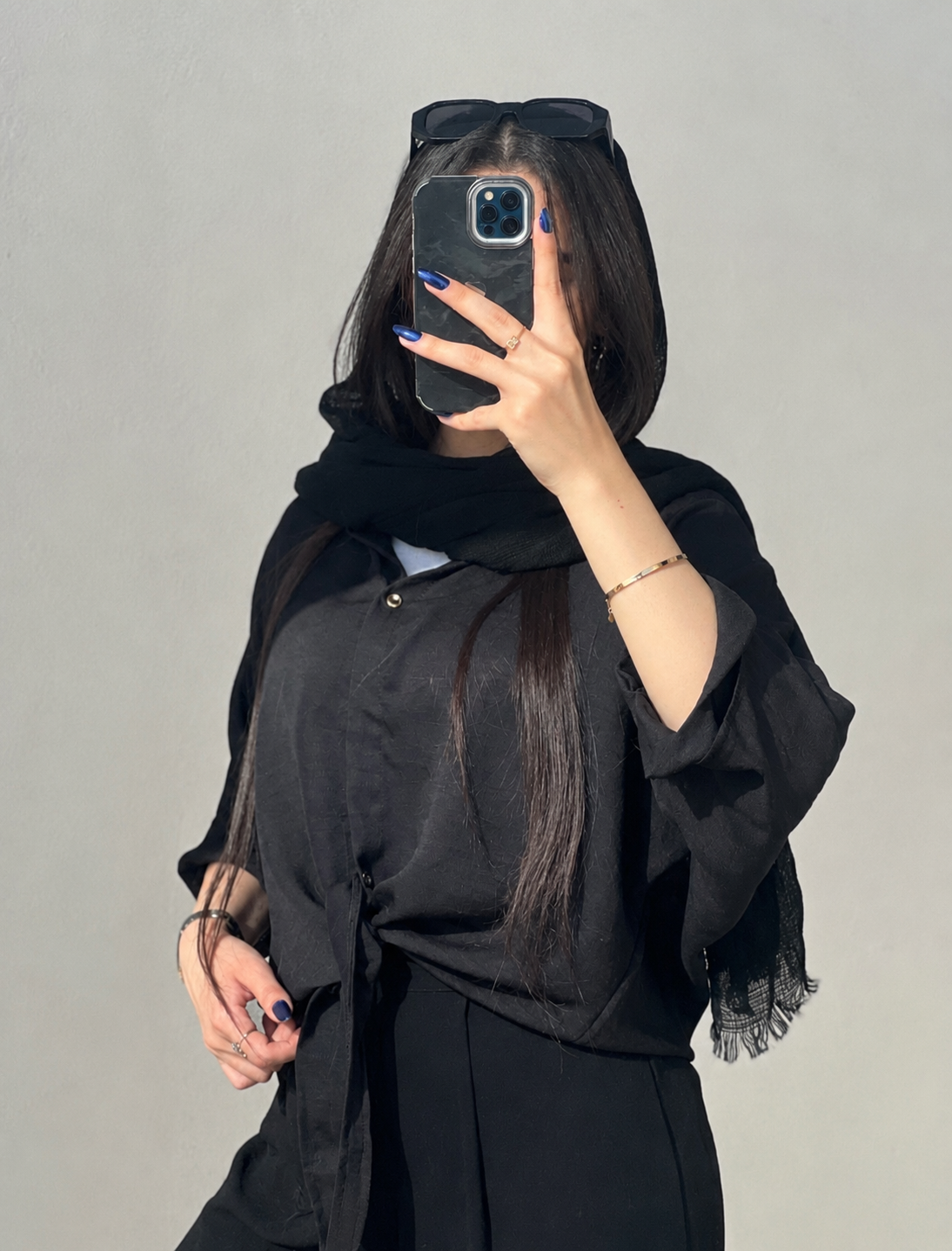 شومیز گره ای مشکی زنانه کد ۱۰۹۹