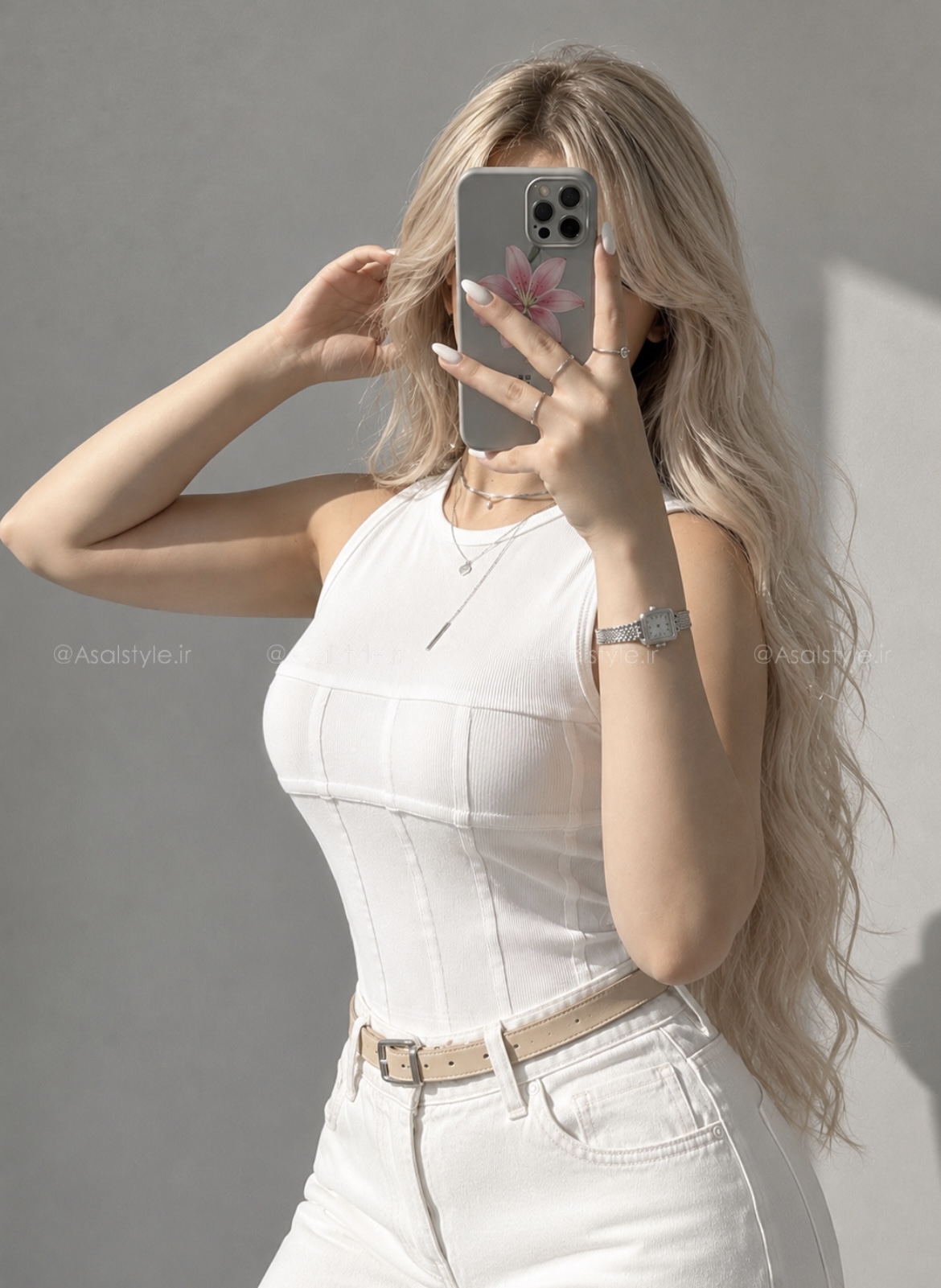 کراپ تاپ خط دار زنانه کد ۱۱۲۵