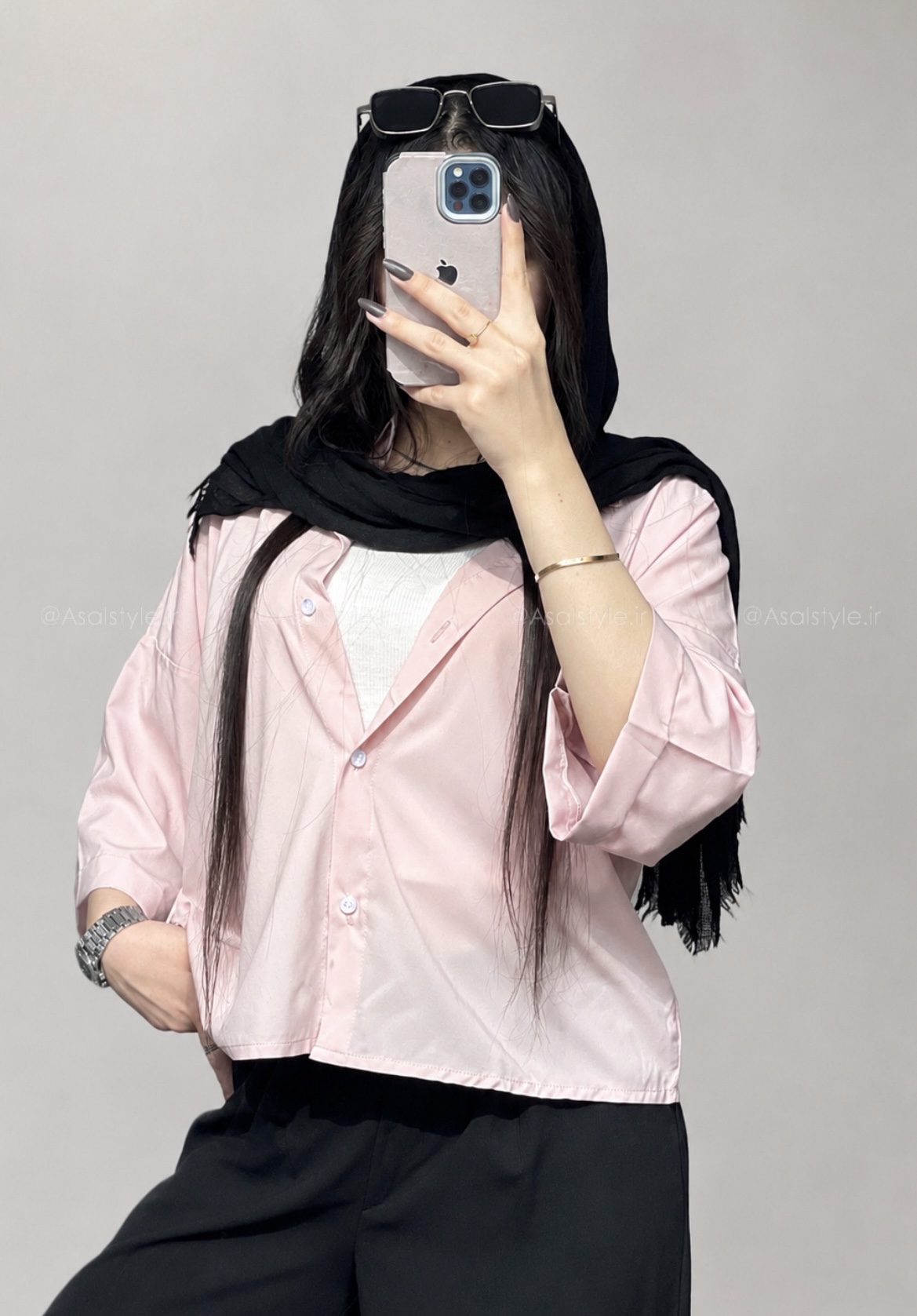 شومیز باکسی بیسیک رنگی کد ۱۱۳۴