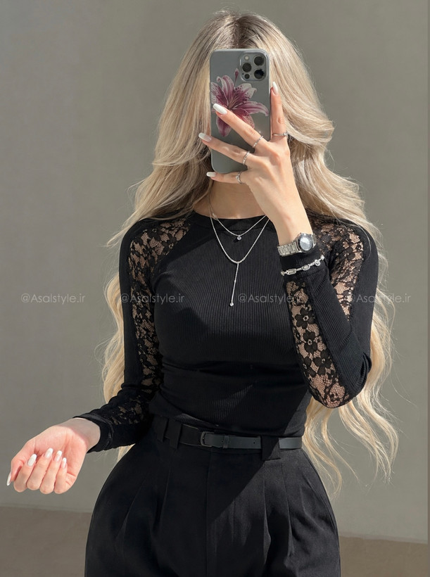 بادی دانتل آستین بلند زنانه کد ۱۱۴۶