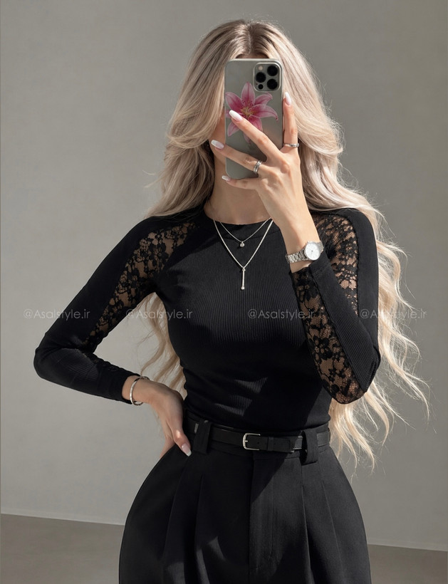 بادی دانتل آستین بلند زنانه کد ۱۱۴۶