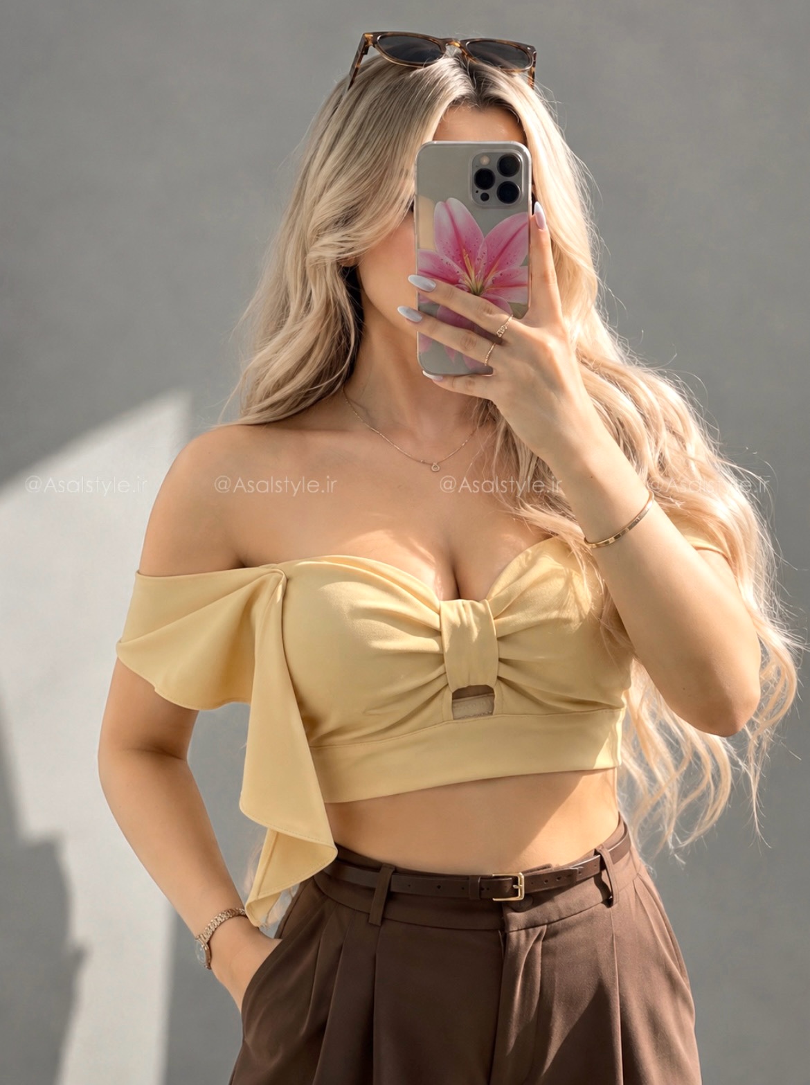 کراپ پاپیونی زنانه کد ۱۰۶۲