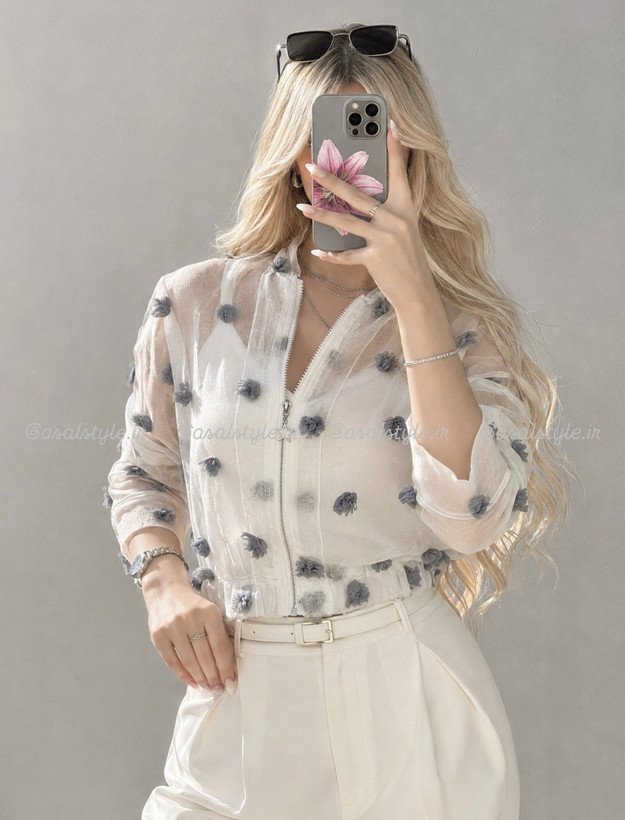 بامبر شیشه ای گلی پینترستی کد ۱۲۱۰