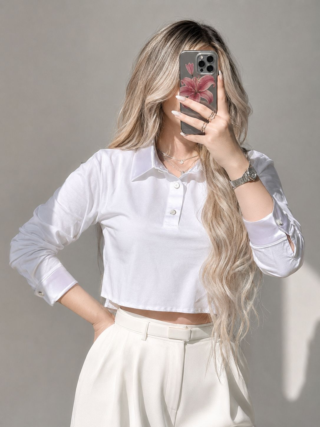 کراپ شومیز وارداتی کد ۱۲۹۴