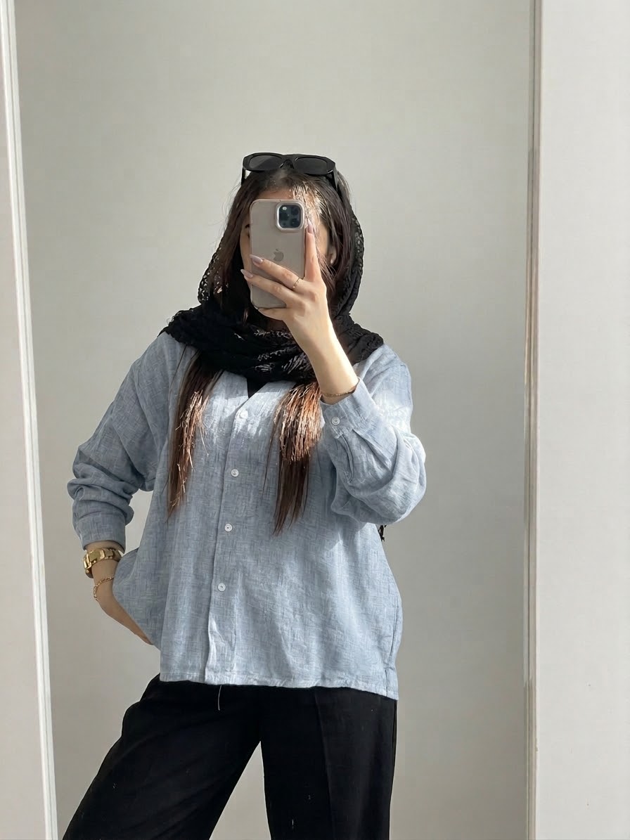 شومیز مانتویی زنانه کد ۱۲۹۹