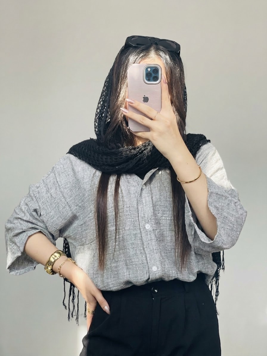 شومیز مانتویی دانشجویی زنانه کد ۱۳۰۰