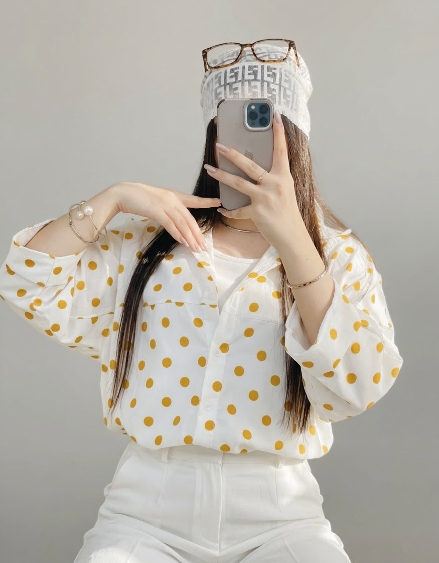 شومیز توپ توپی زنانه کد ۱۳۰۲